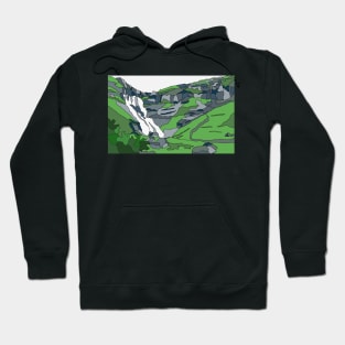 Faroe Islands Waterfall Hoodie